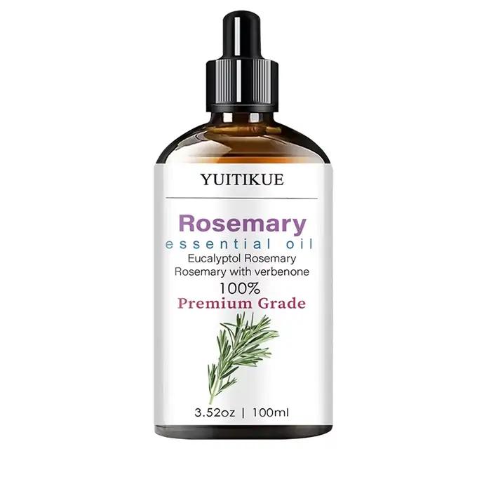 Huile essentielle de romarin YUITIKUE | Formule 100% Eucalyptol et Verbenone de qualité supérieure