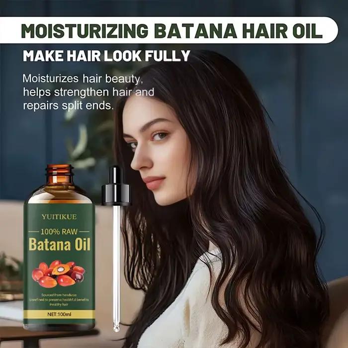 L'huile capillaire Batana YUITIKUE 100ml convient pour hydrater les cheveux, lisser les cheveux secs