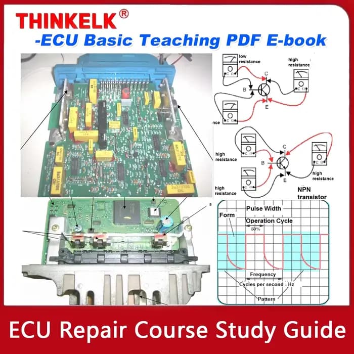 Guide d'étude de cours de réparation ECU, fuchsia de base, livre électronique PDF, fichier PDF pour