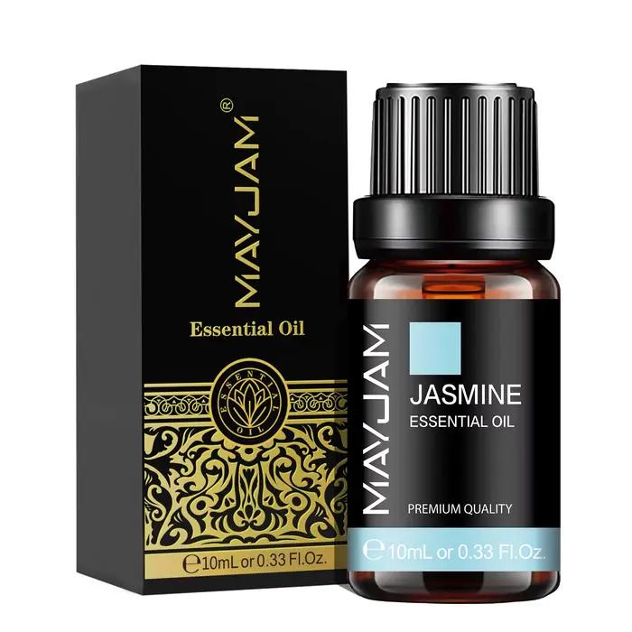 Diffuseur d'huiles essentielles de jasmin 10 ml, huiles aromatiques, lavande, vanille, vétiver, bois