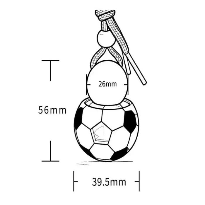 1 pièce Flacon diffuseur d'huiles essentielles pour voiture 5 ml, vide, en forme de ballon de footba