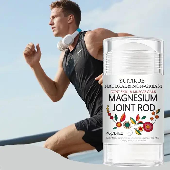 YUITIKUE bâton à rouler pour articulations en magnésium 40g-naturel, non gras, hydrate la peau et le
