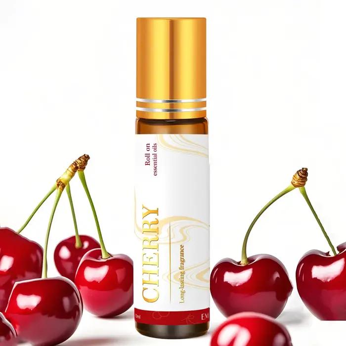 Huile essentielle de cerise Roll-On, 10 ml – Aromathérapie naturelle pour la relaxation et l'amélior
