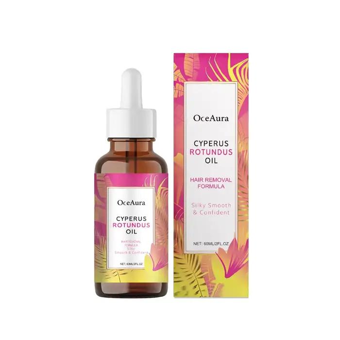 Huile de Cyperus Rotundus 60 ml, huile apaisante pour le corps, soin de la peau, huile nettoyante hy
