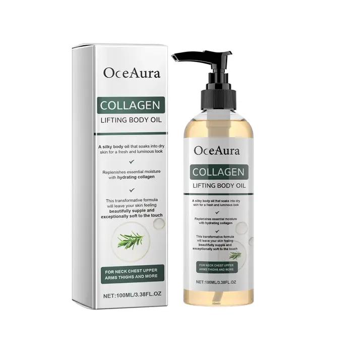 Huile corporelle raffermissante au collagène, hydratation en profondeur, raffermissante pour bras, v