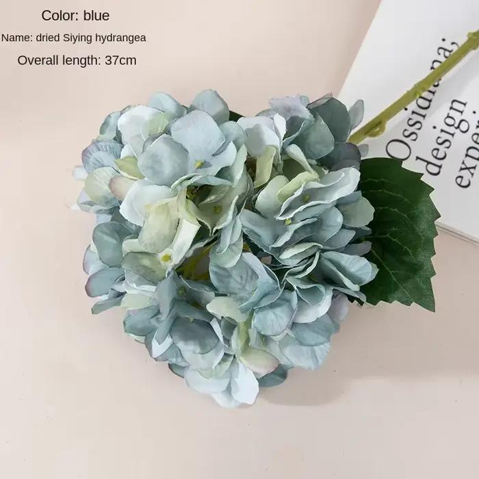 Mini Hortensia Artificiel à Branche Unique, Fausse Fleur, Bouquet de Mariage, Mur de Roses, Décorati