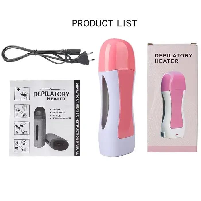 Chauffe-cire électrique portatif, épilateur Portable, rouleau sur cire, chauffage dépilatoire, outils de soins de la peau, chauffage d'épilation