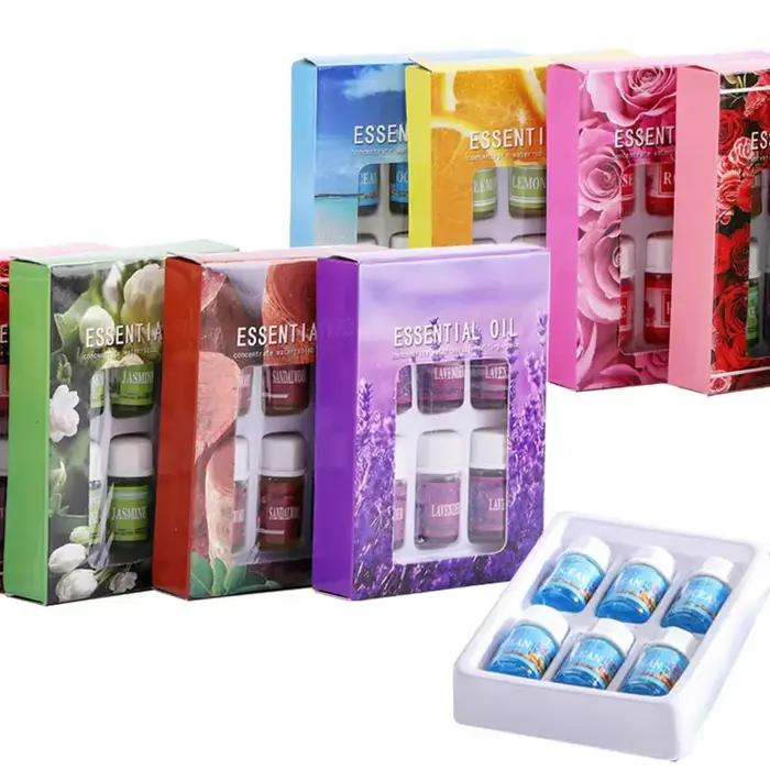 Y 6 pièces/ensemble 3ML huiles essentielles à base de plantes pures pour Humidificadores Difusores Aromaterapia bureau à domicile aromathérapie détendre parfums