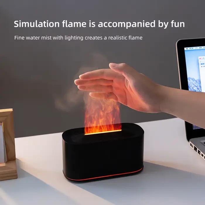 Diffuseur d'aromathérapie avec effet de flamme