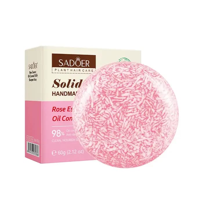 Savon shampooing au parfum de Rose, savon aux huiles essentielles végétales, nettoyage en profondeur, contrôle de l'huile, bâton de shampoing hydratant pour soins capillaires