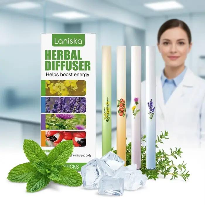 Bâton d'arôme à base de plantes Portable avec parfum de menthe de thym de camomille