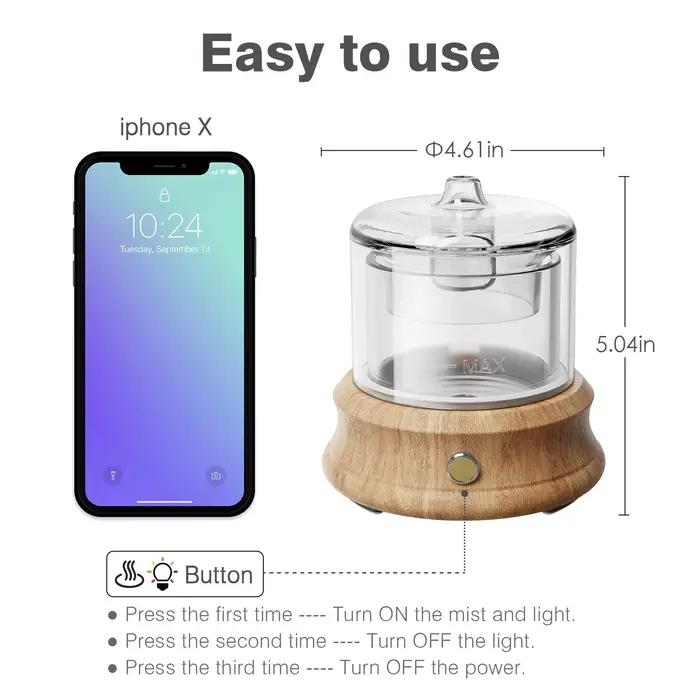 Diffuseur d'huile essentielle en verre