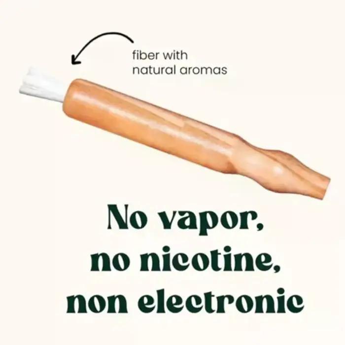 Inhalateur d'aromathérapie pour huiles essentielles et arrêt du tabac - Diffuseur personnel en bois avec bâtonnets en