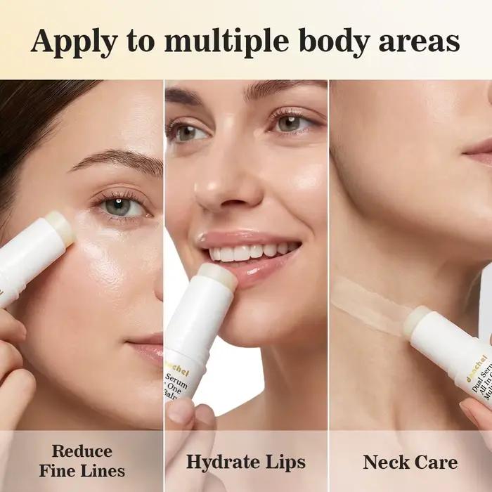 Baume à la vitamine C en stick, hydratation intense, hydratant multi-usages, crème baume à double texture, éclaircissant pour la peau, soin quotidien pour tous les types de peau
