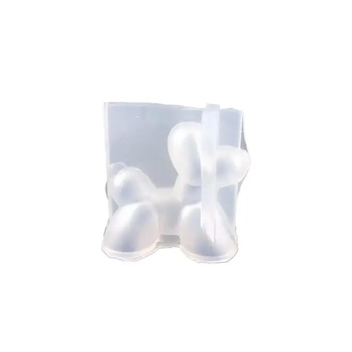 Moule 3D en Silicone pour chien, bricolage, aromathérapie, bougie en gypse, ballon en résine, compte-gouttes pour chien