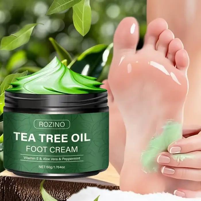 Crème pour les pieds à l'huile d'arbre à thé