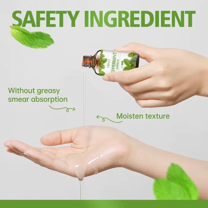 100 ml/60 ml/30 ml huile essentielle de menthe poivrée hydratante multifonctionnelle