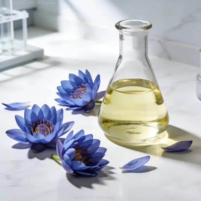 Huile de Lotus bleue naturelle 100% pure et non fendue, 20 ml/100 ml, pour diffuseur, aromathérapie, peau et fabrication de bougies, parfum domestique