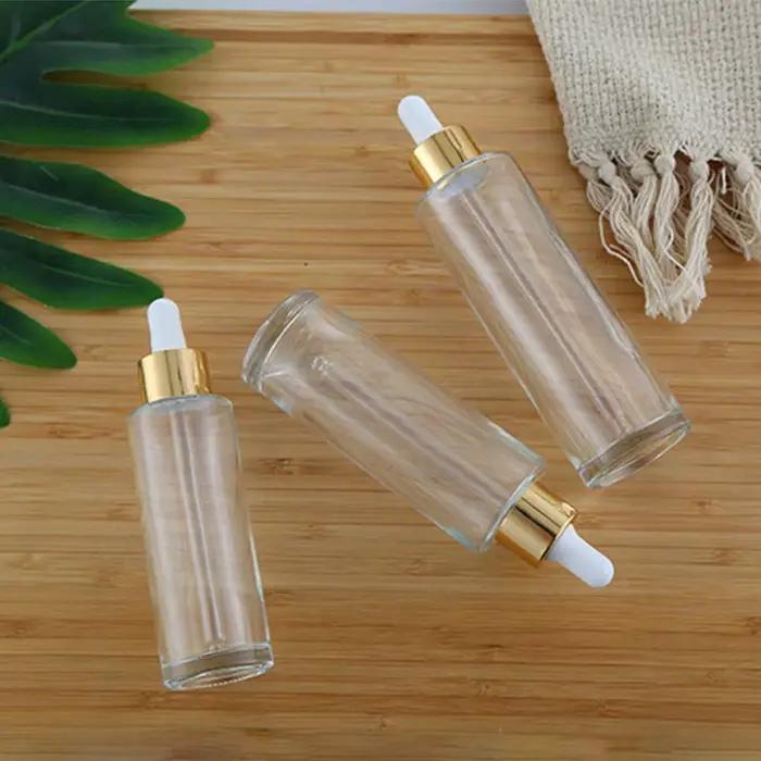 Tubes de flacon compte-gouttes en verre transparent