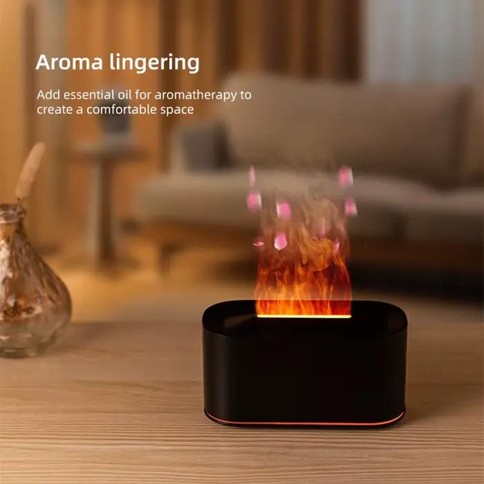 Diffuseur d'aromathérapie avec effet de flamme