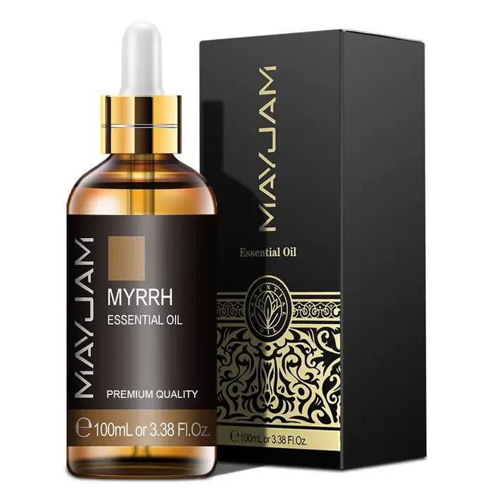 100 ml avec compte-gouttes myrrhe camphre fenouil jiérapro pur naturel aromathérapie huile essentielle rafraîchissant vers le cerveau