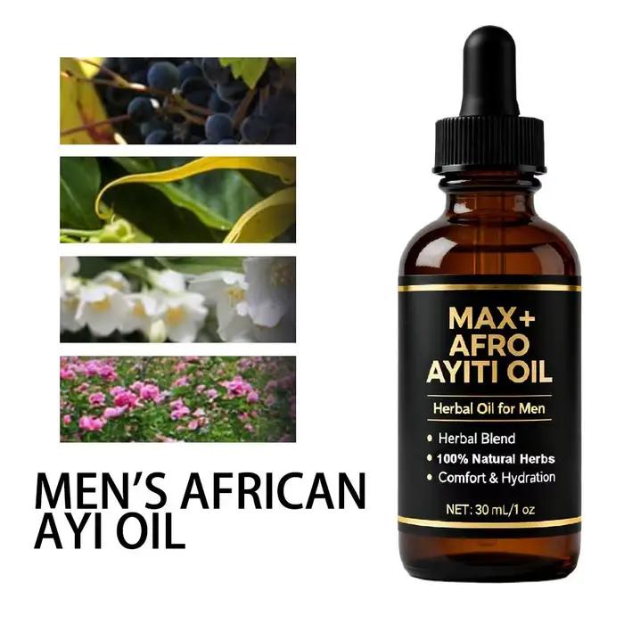 Huile d'essence de massage africaine Ayiti pour hommes