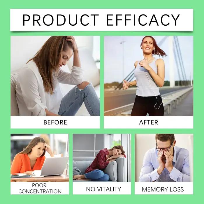NAD + pur Nucleoside de Nicotinamide 900mg supplément de résvératrol Capsules végétariennes Anti-âge Support de mise au point énergétique