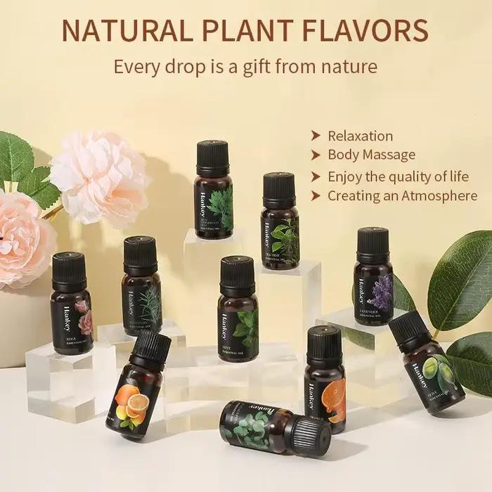 Ensemble d'huiles essentielles végétales naturelles 10 ml