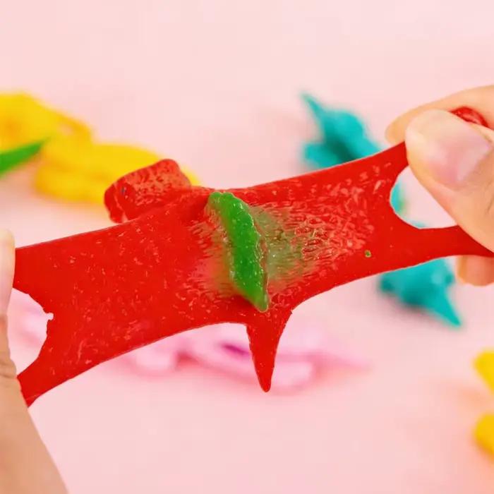Dinosaures collants à lancer au doigt, cadeaux amusants de Pâques, souvenirs de fête, remplisseurs d'œufs pour enfants garçons et filles