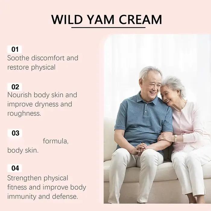 Crème de Yam sauvage pour l'équilibre hormonal