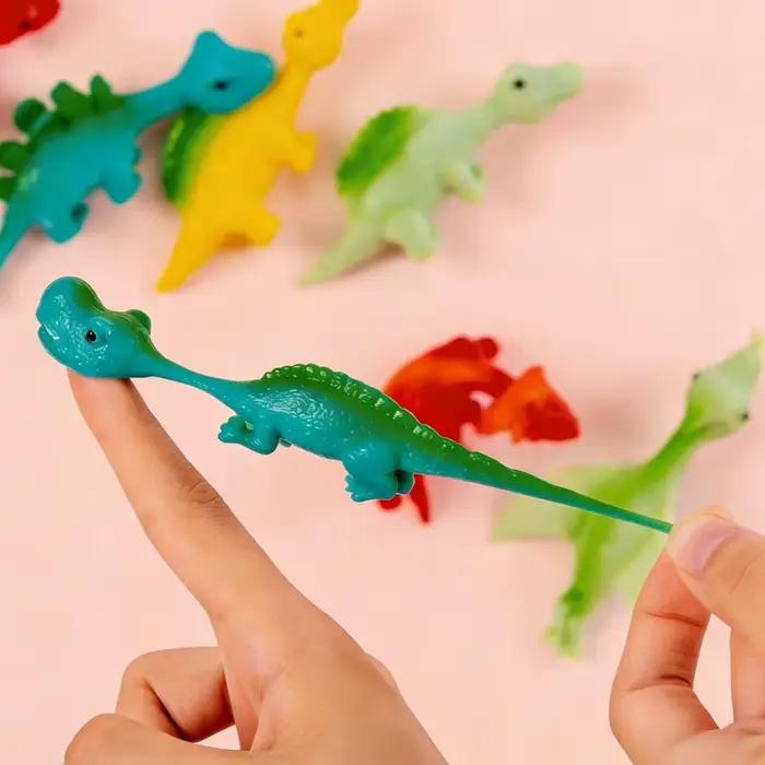 Dinosaures collants à lancer au doigt, cadeaux amusants de Pâques, souvenirs de fête, remplisseurs d'œufs pour enfants garçons et filles
