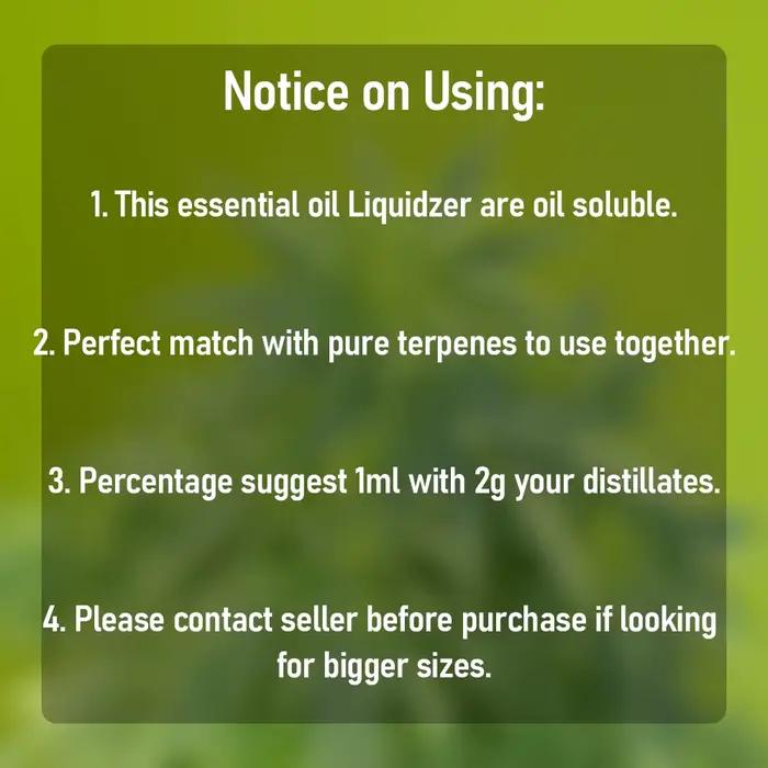 1 bouteille de plantes terpenes naturelles de 30 à 50 ml mélangent de l'huile essentielle avec un clair incolore et sans saveur comme liquideiseur pour rendre plus lisse