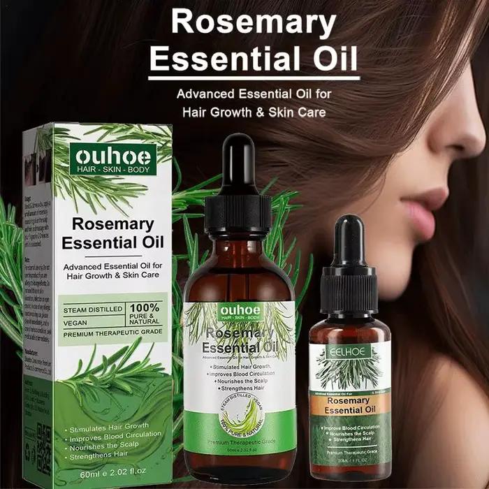 Huile essentielle de romarin pour la croissance des cheveux