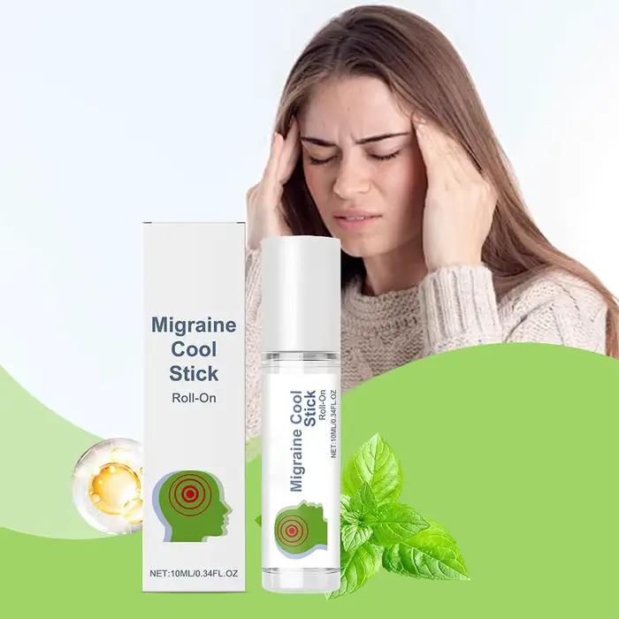 Huile Essentielle de Menthe à Base de Plantes en Roll-on – Soulagement Rapide Tension Tête et Stress – Rafraîchissant
