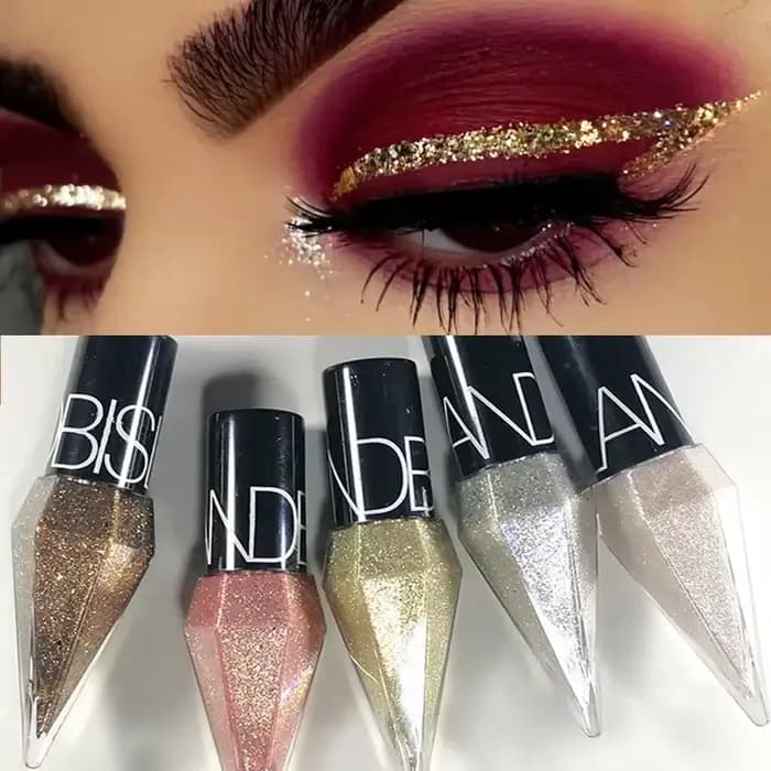 Diamant brillant Eye Liners fard à paupières imperméable argent Rose or couleur paillettes Eyeliner ombre à paupières maquillage beauté cosmétiques