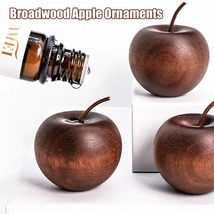 Diffuseur d'huiles essentielles en bois en forme de pomme