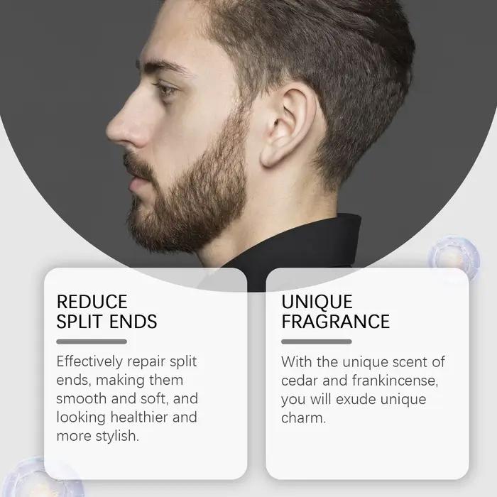 Huile essentielle pour la barbe au cèdre avec un parfum frais et doux