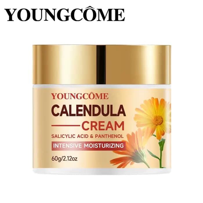 YOUNGCOME Calendula crème hydratante pour le visage et le cou Anti-âge rétrécissement des pores