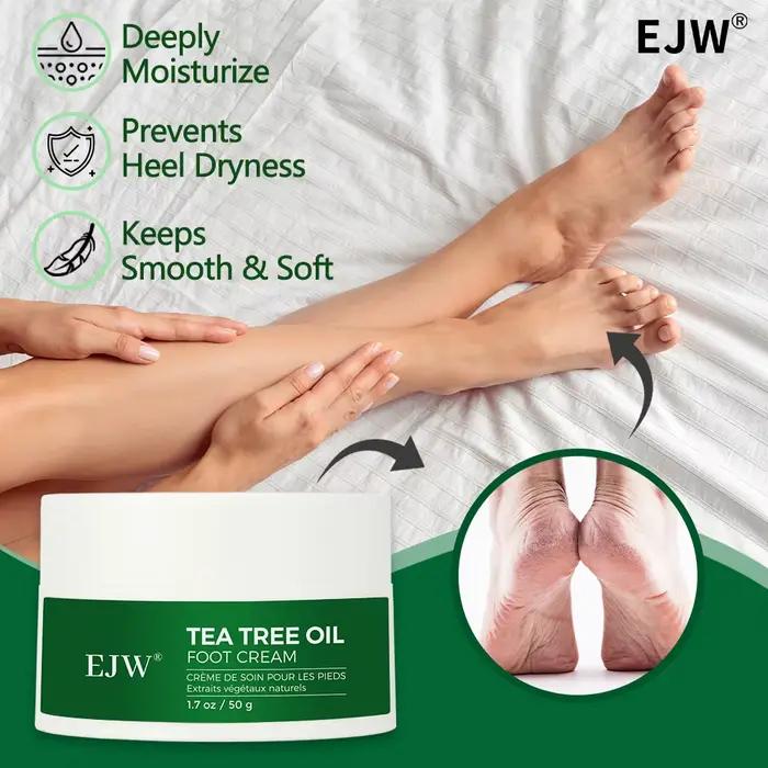 Crème pour les pieds à l'huile d'arbre à thé