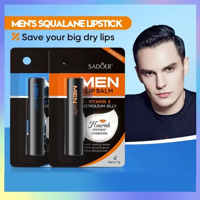 SADOER baume à lèvres vaseline d'herbe de requin pour hommes pour l'automne et l'hiver pour améliorer la sécheresse, baume à lèvres hydratant Beihu