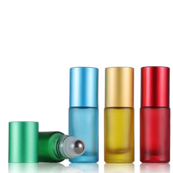 Flacon roll-on en verre dépoli mat 5ML 10ML pour huiles essentielles