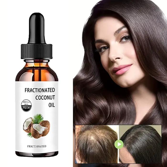Huile de coco fractionnée 100 % de noix de coco pure peut hydrate