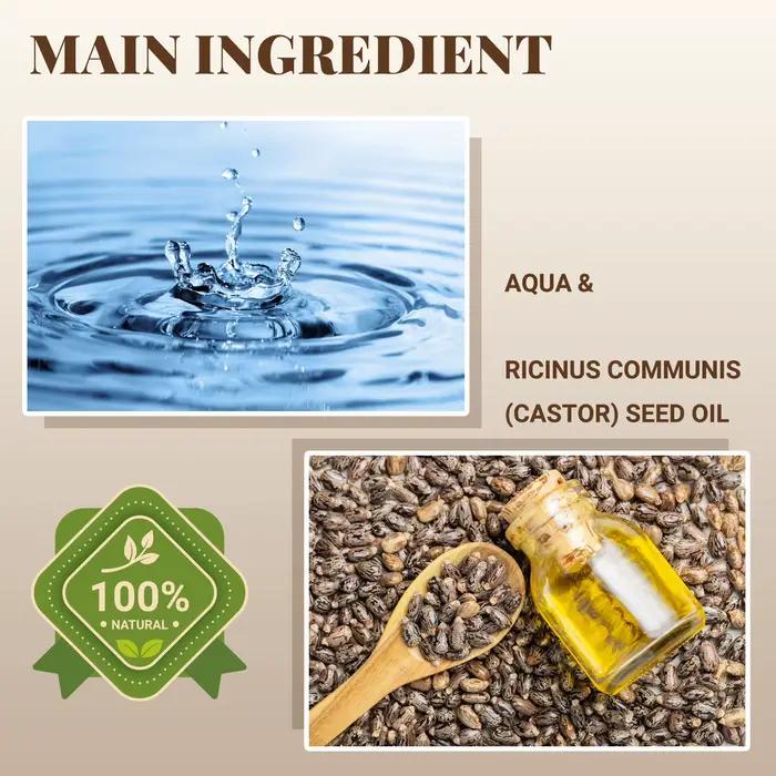 Huile de ricin 100% pure 200 ml – Pour la croissance des cheveux