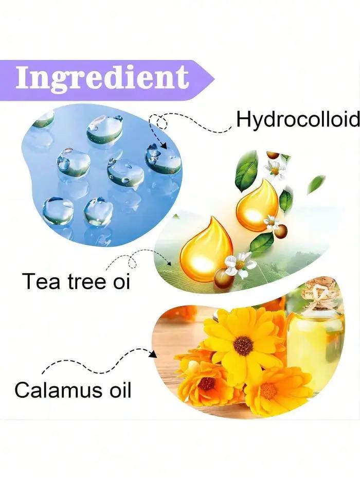 Patch anti-acné à l'huile essentielle d'arbre à thé 12/36 Hydrogel