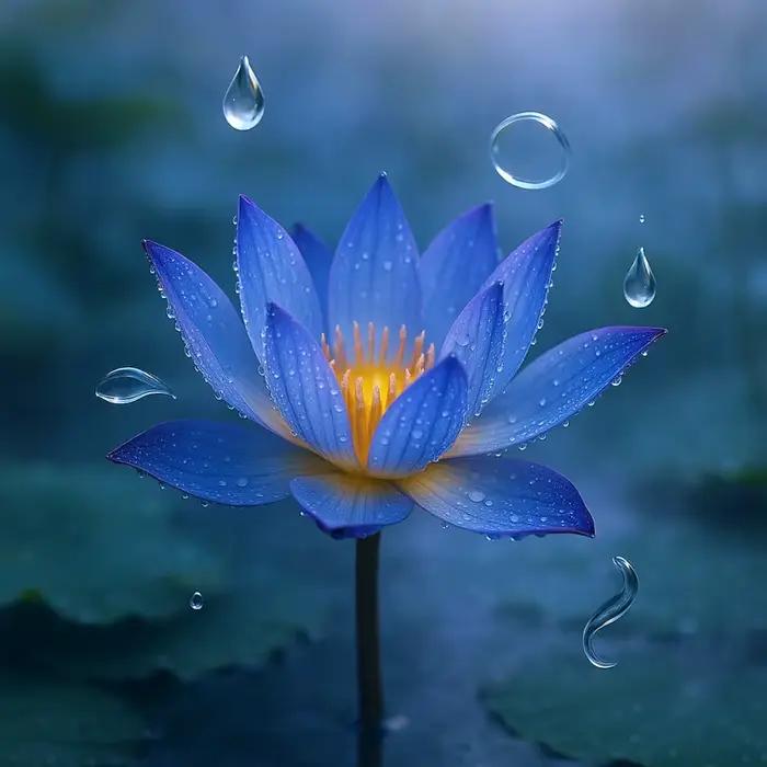 Huile essentielle de Lotus bleu naturel de qualité supérieure