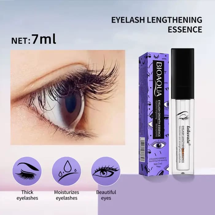 L'essence de croissance des cils contient une formule naturelle pour nourrir, renforcer et réparer l'épaisseur de la racine des cils 7 ml