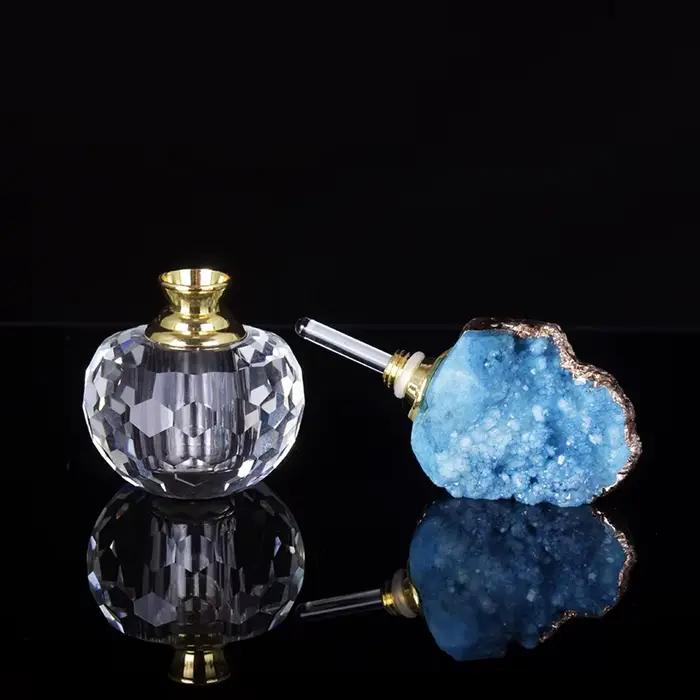 Fengshui – bouteille d'huile essentielle en Agate de Quartz naturel 1ml