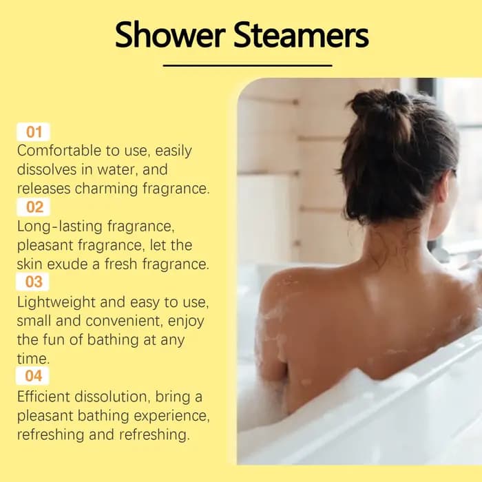 OceAura – comprimés de douche d'aromathérapie, produits relaxants pour soulager le Stress, lavande, Orange, vapeur de douche, cadeaux de noël, 6 pièces