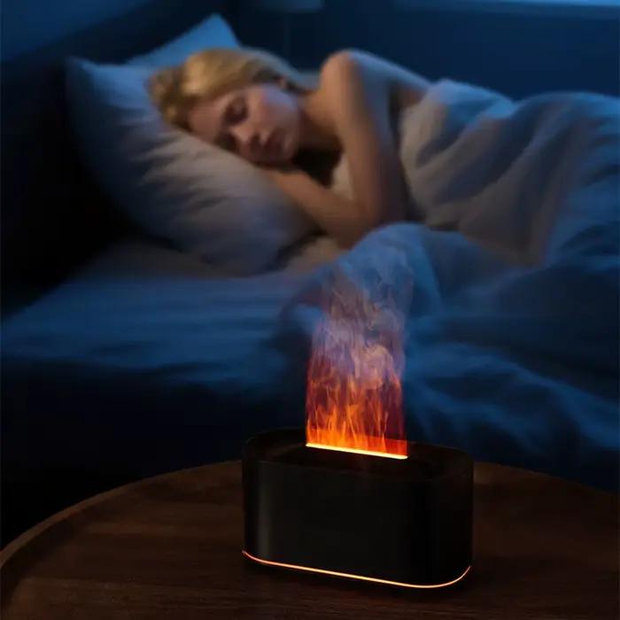 Diffuseur d'aromathérapie avec effet de flamme