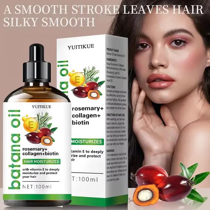 Huile essentielle pour cheveux YUITIKUE Batana | Avec romarin